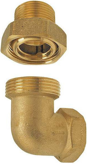 Γωνιακή Σύνδεση 3/4" Ορειχάλκινη Ferro Sgu6