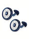 Ducati Dinamica Steel Cufflinks in Blue Color