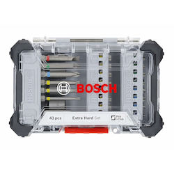 Bosch Σετ 43 Μύτες Κατσαβιδιού Extra Hard Bosch Σετ 43 Μύτες Κατσαβιδιού Extra Hard