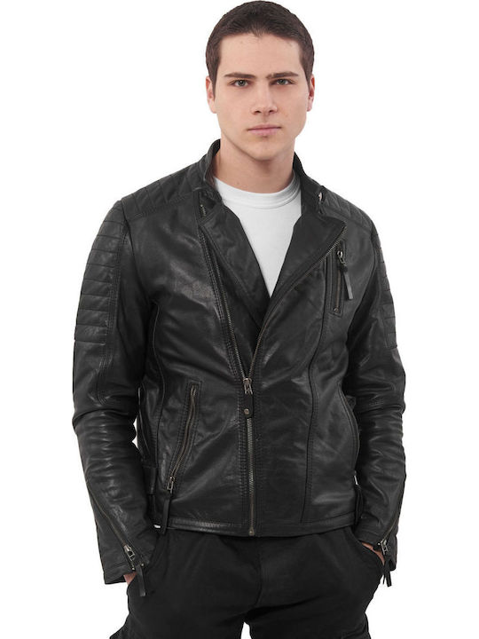 Charlie Suc Buffalo Leather Jacket Biker Black