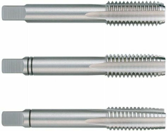 Set Chei Tăiere Manuală Filetat Ruko 6 Mm Oțel De Mare Viteză HSS 15 Mm 5 Mm DIN 352 3 Unități 3 Bucăți
