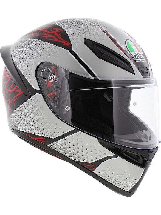 AGV K1 S Speedarmor Mat Black/Grey/Red Motorcyc...