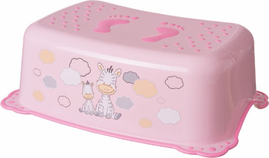 Toilet Booster Seat Non-slip Zebra Light Pink Maltex Baby