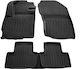 Citroen C4 Aircross 5d 12>17/Mitsubishi Asx 5d 2010+ Car Mats Rubber Raised Sides Fasteners 5 Pieces