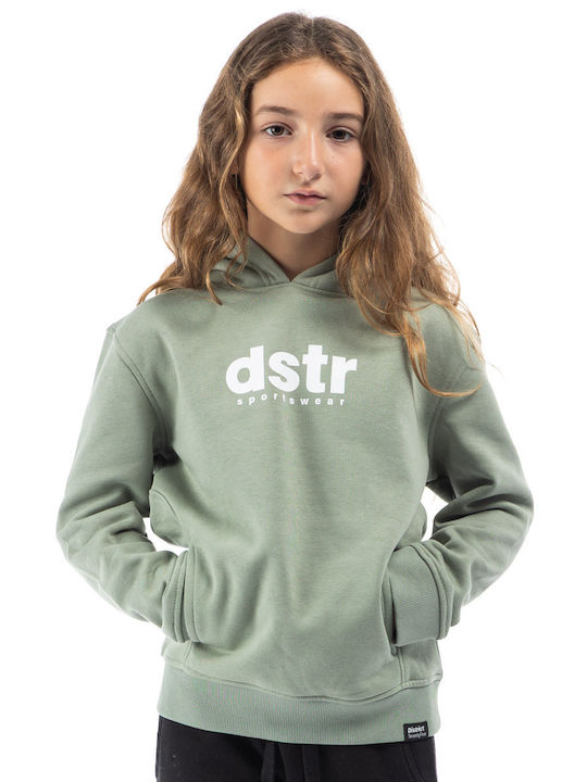 Kids Sweatshirt with Hood and Pockets Green