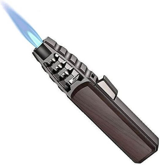 Jobon Turbo Windproof Jet Flame Lighter In Black Colour