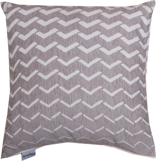 Anna Riska Μαξιλάρι Καναπέ 1447 Grey 55x55εκ.