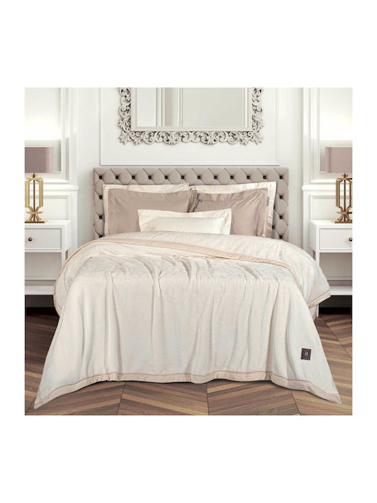 Greenwich Polo Club 3974 Velvet Blanket Double 240x250cm Royal White