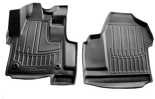 Citroen Jumpy 16+ Fiat Scudo 22+ Opel Vivaro C 19+ Cargo Car Mats Rubber Raised Sides Without Fasteners 2 Pieces Race Axion 5003082/st