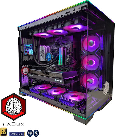 i-aBox Ultimate Beast V5 GC Lux Гейминг Настолен компютър (Ryzen 7-9800X3D/32GB DDR5/1.0TB SSD + 2.0TB SSD/GeForce RTX 5070 Ti/W11 Home)