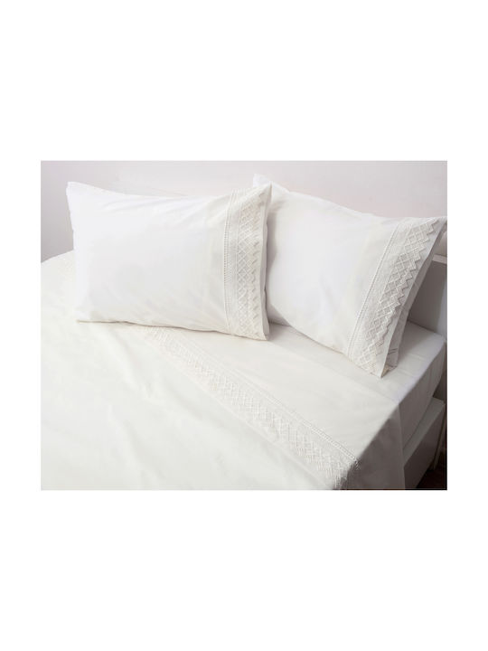 Viopros No3 Pillowcases Set Ecru 50x70cm