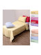 Viopros Set Quilt Single 160x240cm Ecru 2 Pieces