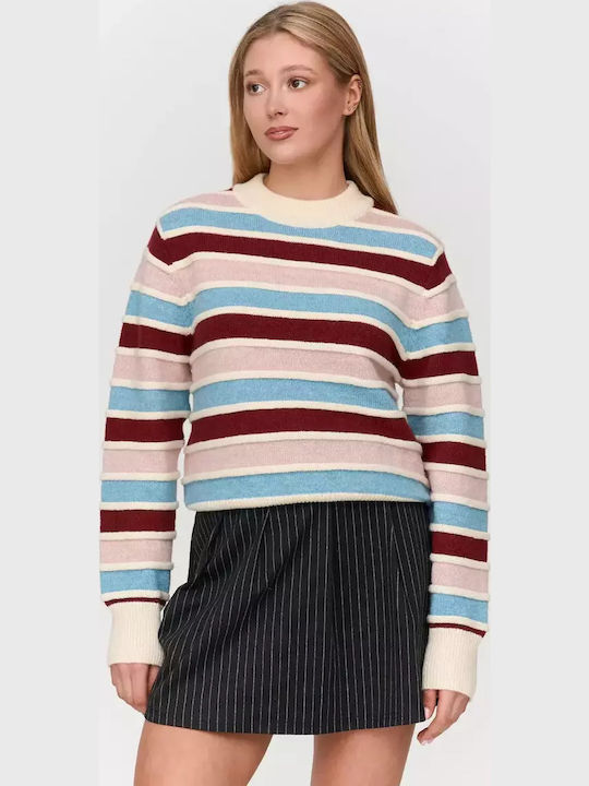 Pulover Damă Albastru/Multicolor