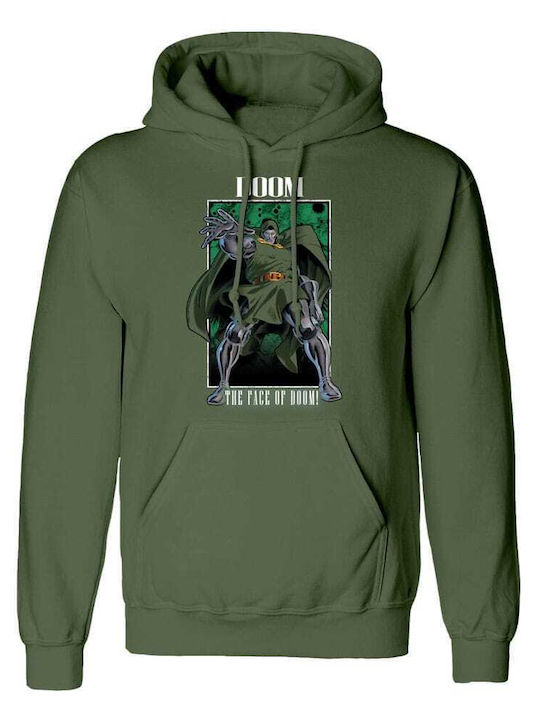 Marvel Hooded Sweater Superman Face Doom Size S