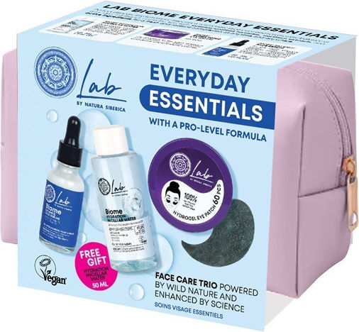 Natura Siberica Lab Biome Skin Care Set for Moisturizing 3pcs