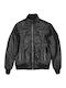 Faux Leather Jacket Black