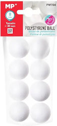 Styrofoam Balls Set 30mm 8 Pieces Pm704