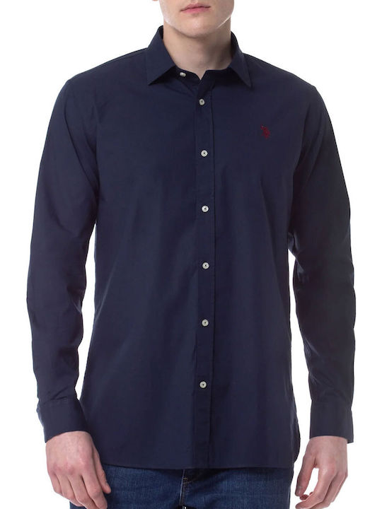U.S. Polo Assn. 'Evan' Langärmeliges Hemd Blue ...