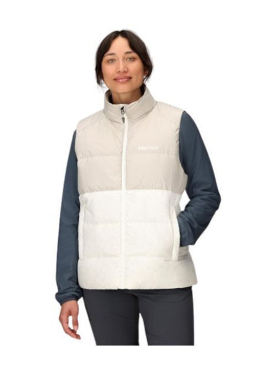 Guides Γυναικείο Αμάνικο Puffer Μπουφάν για Χειμώνα Μπεζ