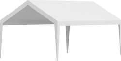 Vevor Pavillonabdeckung Weiß mit PU-Beschichtung 3,6x3m