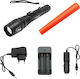 Rechargeable Flashlight LED with Maximum Brightness 100lm White