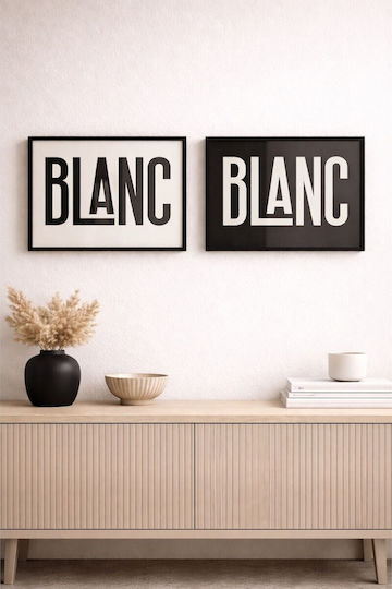 Κάδρο Blanc 2σχ.40χ30