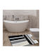 Kotonia Home Antiderapant Set Covorașe de Baie Gri 50x80buc 2buc