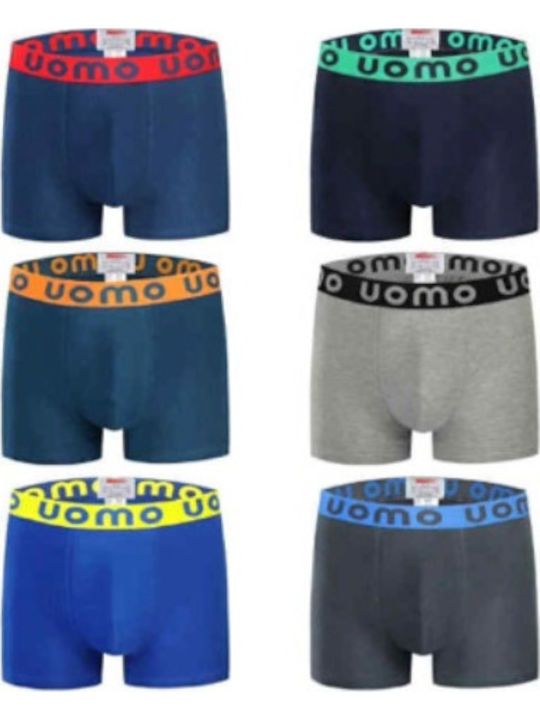 Uomo Kids' Set with Boxers Colorful 6pcs