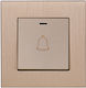 Flush Bell Push Button Light Gold Ip20 S112g