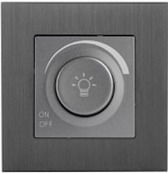 Dimmer Χωνευτό A R 800w Γκρι Ip20 S106gr
