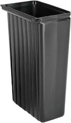Κάδος 50lt Μαύρος Τρόλεϊ Σερβιρίσματος 33x23x56εκ