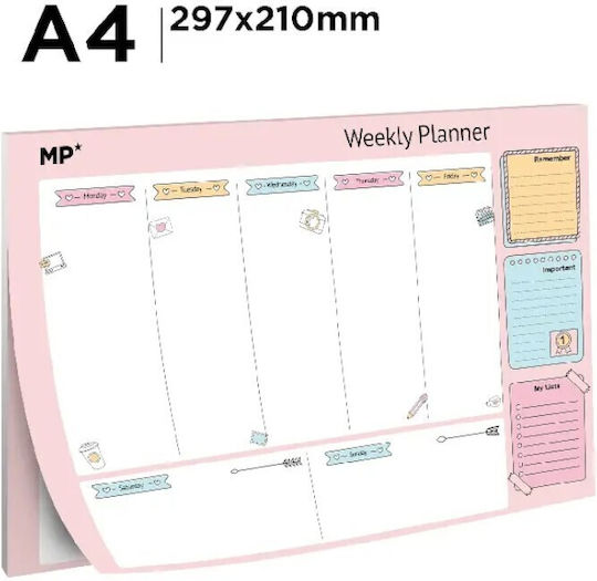 Madrid Papel Weekly Planner A4 Various Designs