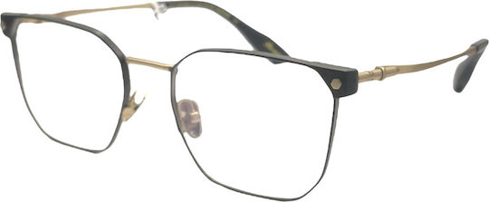 Alexander Wintsch Aw6208 C1 Unisex Μεταλλικά Γυαλιά Οράσεως Μαύρο-χρυσό
