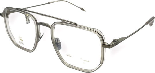 Alexander Wintsch Aw6186 Toma C2 Unisex Mixed Prescription Eyeglass Frames Transparent Silver Matte Frame