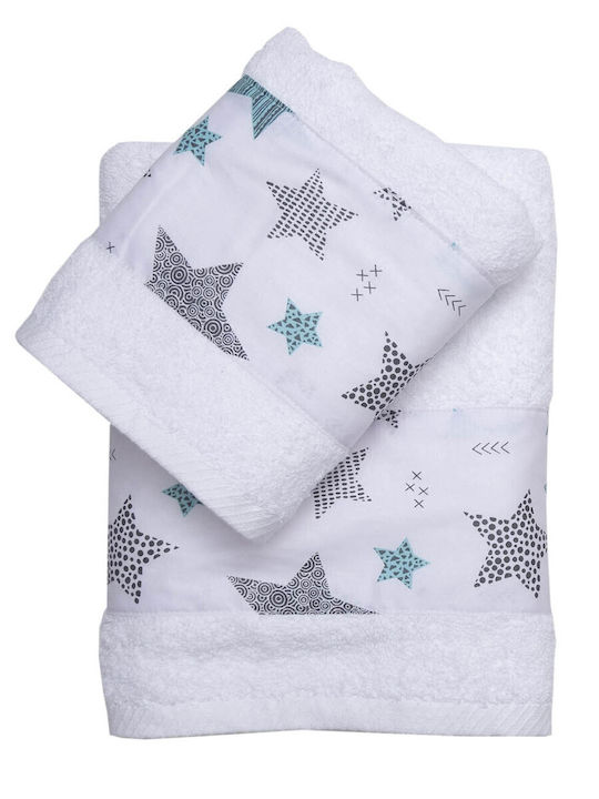 Viopros Set of Baby Towels 2pcs Sirius Multicol...