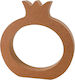 Dekoratives Design Granatapfel Tischplatte Leeres MDF 12x12,5cm