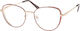 Brilo Reading Glasses +3.50 in Gold color BR040GOLD/RED3.50