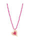 Necklace Rosary with design Heart