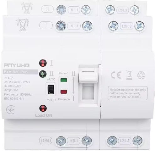 Αυτόματος Μεταγωγικός Διακόπτης 2p/4p 80a – Din Rail Type – Dual Power Supply 22-38782