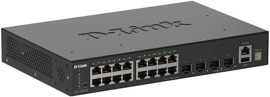 D-Link Managed L2 Switch with 16 Gigabit (1Gbps) Ethernet Ports and 4 SFP Ports