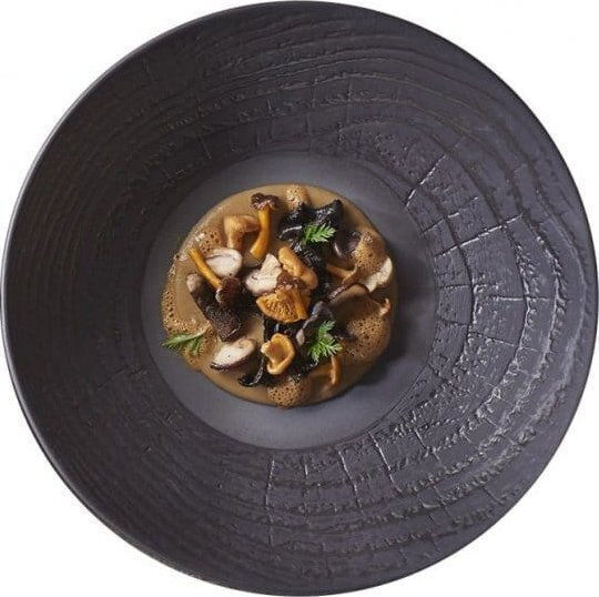 Revol Teller Suppe Schwarz mit Durchmesser 24cm