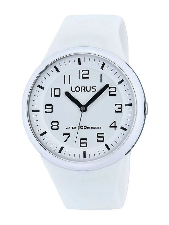 Lorus Sport Ανδρικό Ρολόι Μπαταρίας με Λευκό Κα...