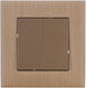 Lucas Recessed Wall Switch Two-Way Gold