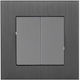 Lucas Recessed Wall Switch Two-Way Gray