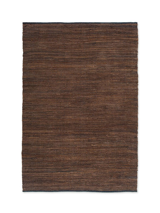 Tapicap Kelim Χαλί Ορθογώνιο Δερμάτινο Καφέ 160x230cm