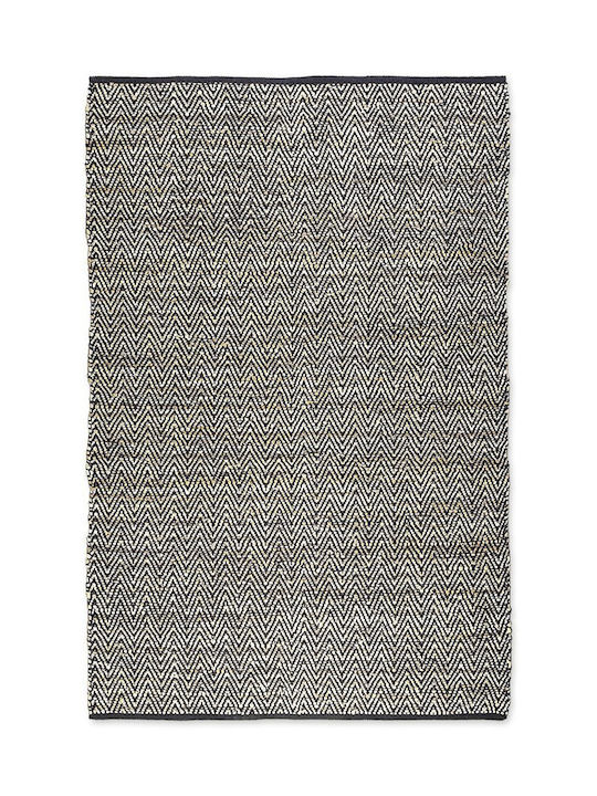 Tapicap Fishbone Teppich Rechteckig Leder Ivory