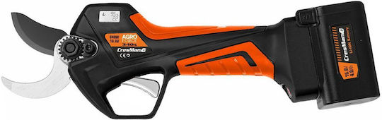 Cresman 340s Pruning Shears Battery Brushless 16.8V 2x4Ah/2.6Ah with Maximum Cutting Diameter 34mm