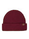 Alta Beanie Beanie with Rib Knit in Burgundy color
