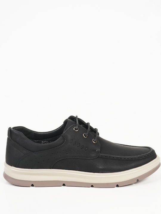 Lace-up Ανδρικά Casual Παπούτσια Μαύρα