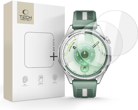 Tech-Protect Glass Fit+ Tempered Glass για το Huawei Watch GT 6 46mm 2τμχ